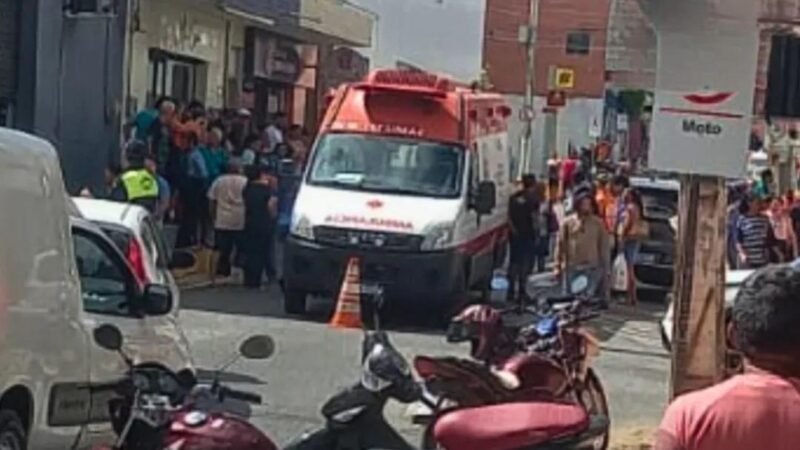 Homem morre após ser atropelado por motocicleta no Centro de Morada Nova
