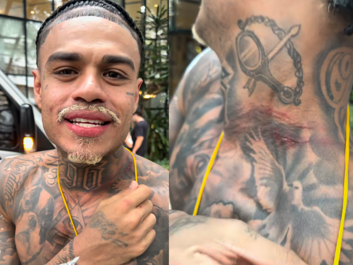 Vídeo mostra momento de tentativa de assalto contra MC Cabelinho em Salvador; cantor fica ferido