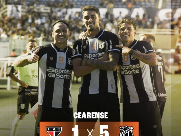 Ceará goleou a equipe do Ferroviário por 5 a 1